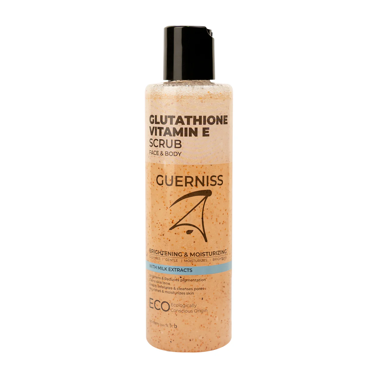 glutathione body scrub Guerniss Raw Glutathione Vitamin E Body Scrub 200ml