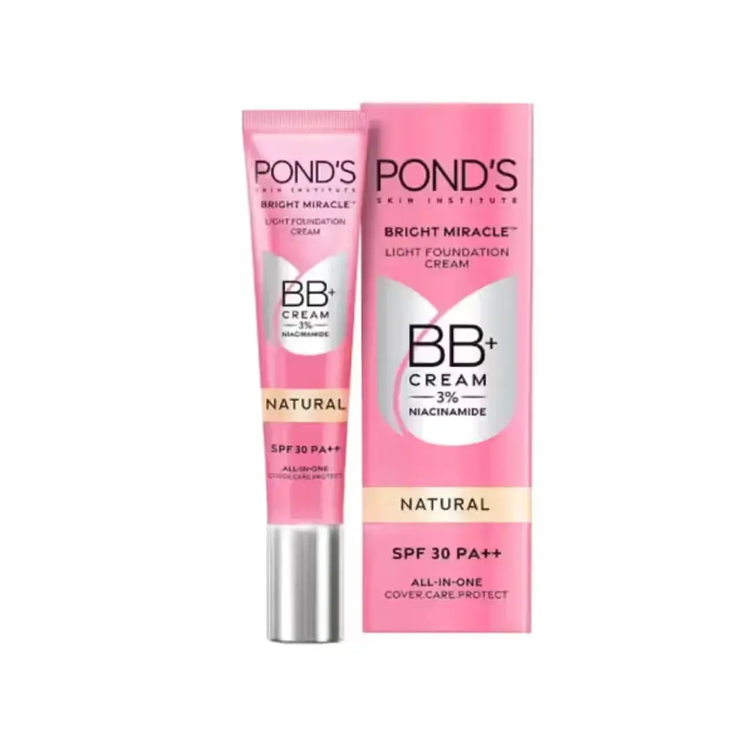 Bb Ponds Bright Miracle Natural Light Foundation BB+ Cream with 3% ...